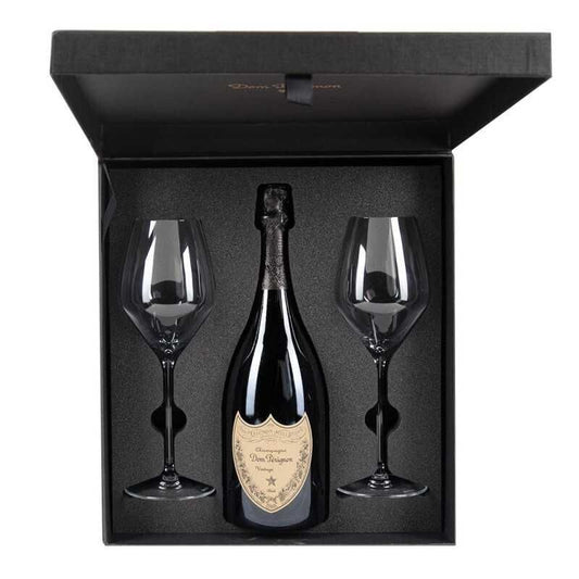 DOM PERIGNON BRUT 2015 CL.75 CASSETTA CON BICCHIERI